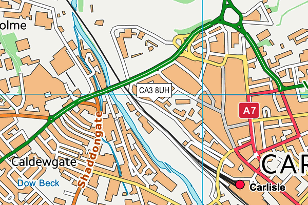 CA3 8UH map - OS VectorMap District (Ordnance Survey)