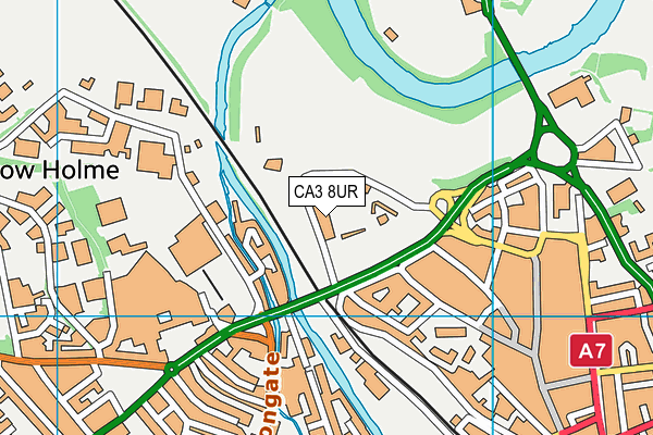 CA3 8UR map - OS VectorMap District (Ordnance Survey)