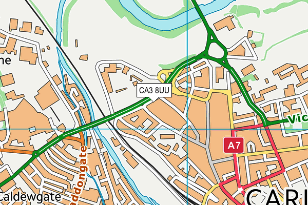 CA3 8UU map - OS VectorMap District (Ordnance Survey)