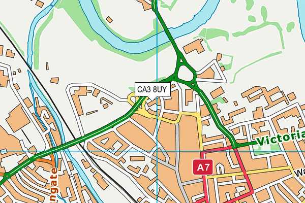 CA3 8UY map - OS VectorMap District (Ordnance Survey)