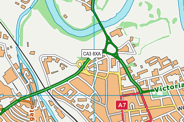 CA3 8XA map - OS VectorMap District (Ordnance Survey)