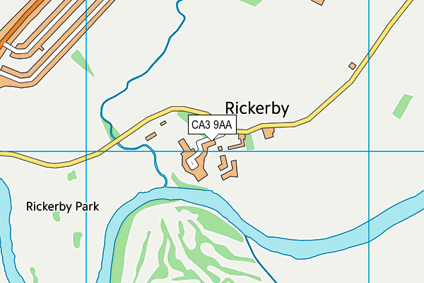 CA3 9AA map - OS VectorMap District (Ordnance Survey)