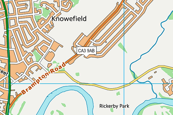 CA3 9AB map - OS VectorMap District (Ordnance Survey)