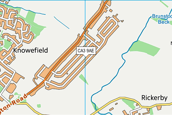 CA3 9AE map - OS VectorMap District (Ordnance Survey)