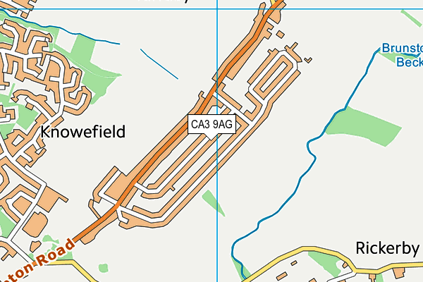 CA3 9AG map - OS VectorMap District (Ordnance Survey)