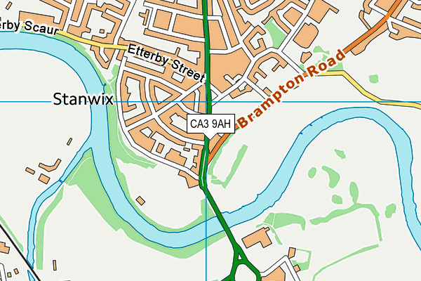 CA3 9AH map - OS VectorMap District (Ordnance Survey)