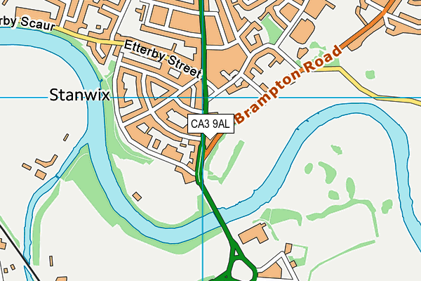 CA3 9AL map - OS VectorMap District (Ordnance Survey)