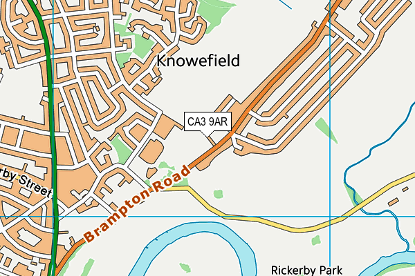 CA3 9AR map - OS VectorMap District (Ordnance Survey)