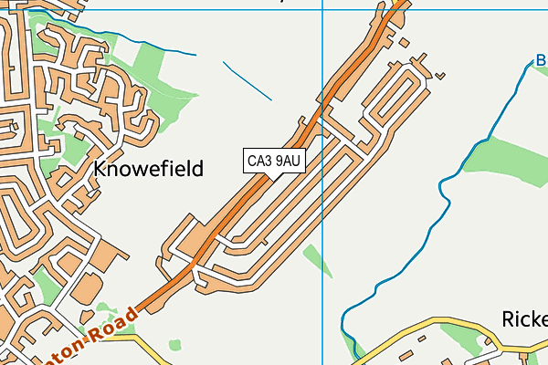 CA3 9AU map - OS VectorMap District (Ordnance Survey)