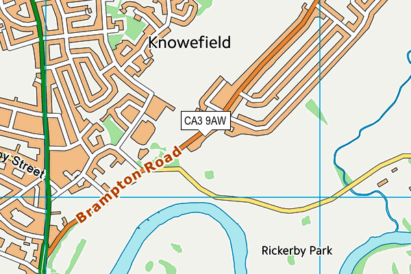 CA3 9AW map - OS VectorMap District (Ordnance Survey)