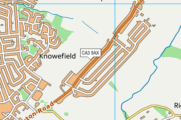 CA3 9AX map - OS VectorMap District (Ordnance Survey)