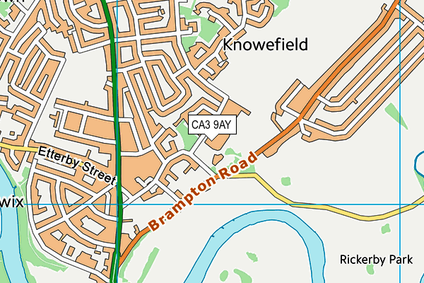 CA3 9AY map - OS VectorMap District (Ordnance Survey)