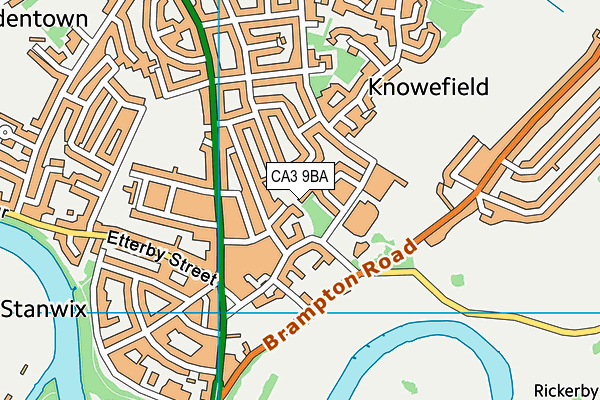 CA3 9BA map - OS VectorMap District (Ordnance Survey)