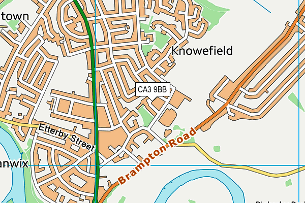 CA3 9BB map - OS VectorMap District (Ordnance Survey)