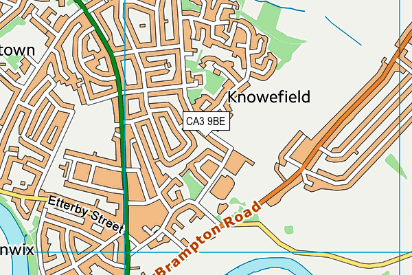 CA3 9BE map - OS VectorMap District (Ordnance Survey)