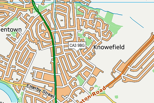 CA3 9BG map - OS VectorMap District (Ordnance Survey)