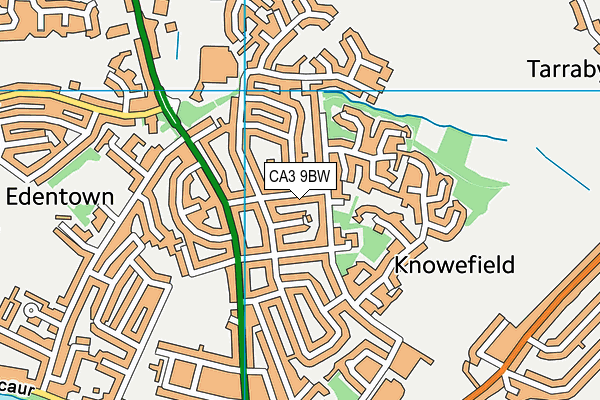 CA3 9BW map - OS VectorMap District (Ordnance Survey)