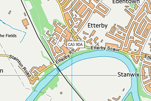 CA3 9DA map - OS VectorMap District (Ordnance Survey)