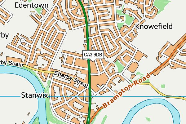 CA3 9DB map - OS VectorMap District (Ordnance Survey)