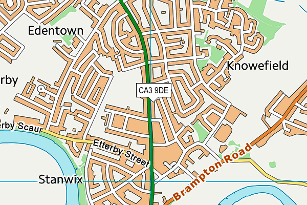 CA3 9DE map - OS VectorMap District (Ordnance Survey)