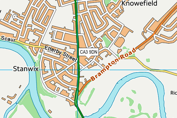 CA3 9DN map - OS VectorMap District (Ordnance Survey)