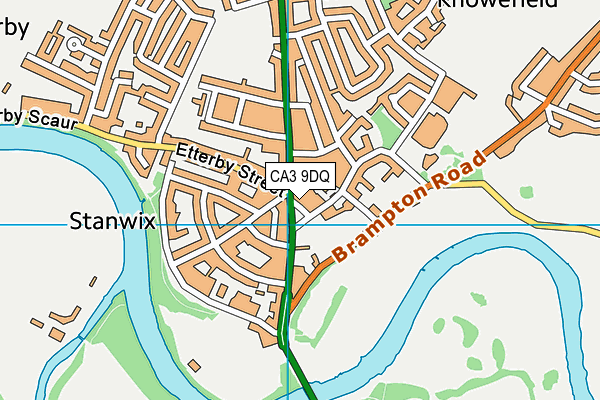 CA3 9DQ map - OS VectorMap District (Ordnance Survey)