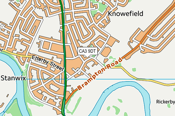 CA3 9DT map - OS VectorMap District (Ordnance Survey)