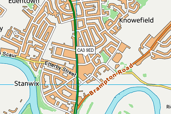 CA3 9ED map - OS VectorMap District (Ordnance Survey)