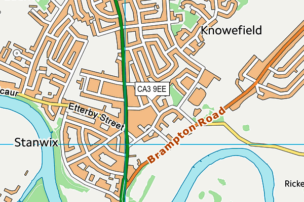 CA3 9EE map - OS VectorMap District (Ordnance Survey)