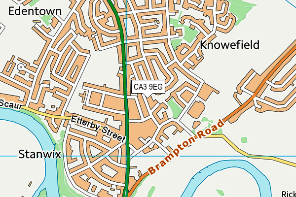 CA3 9EG map - OS VectorMap District (Ordnance Survey)