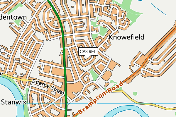 CA3 9EL map - OS VectorMap District (Ordnance Survey)