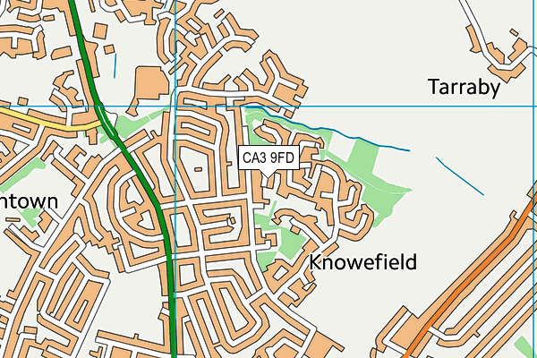 CA3 9FD map - OS VectorMap District (Ordnance Survey)