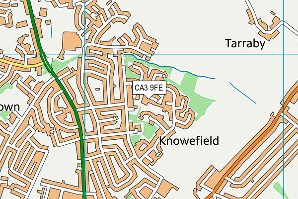 CA3 9FE map - OS VectorMap District (Ordnance Survey)