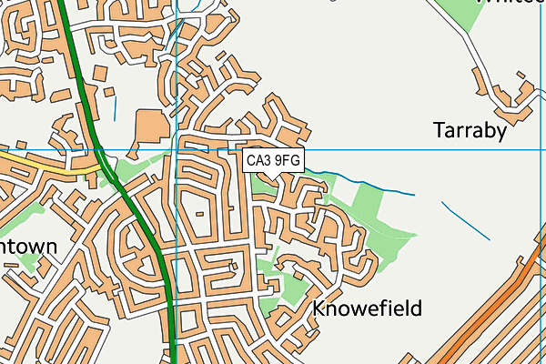 CA3 9FG map - OS VectorMap District (Ordnance Survey)