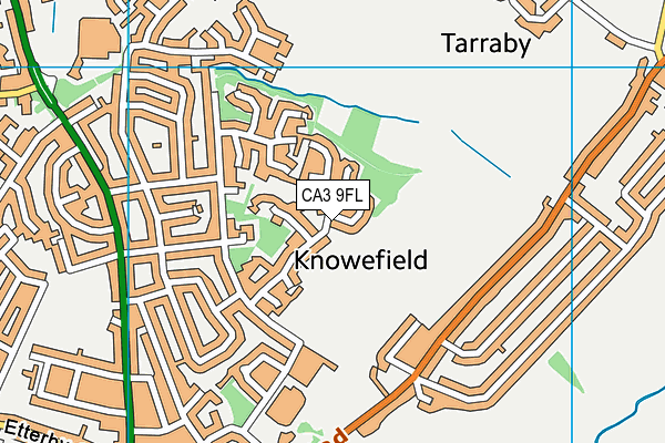 CA3 9FL map - OS VectorMap District (Ordnance Survey)