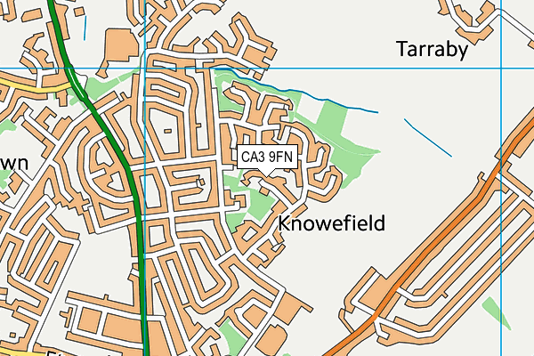 CA3 9FN map - OS VectorMap District (Ordnance Survey)