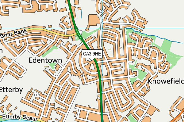 CA3 9HE map - OS VectorMap District (Ordnance Survey)