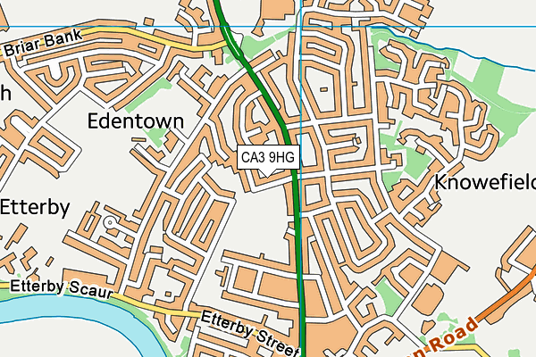 CA3 9HG map - OS VectorMap District (Ordnance Survey)