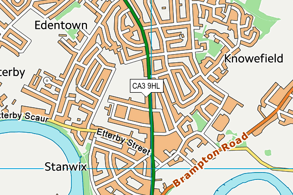 CA3 9HL map - OS VectorMap District (Ordnance Survey)