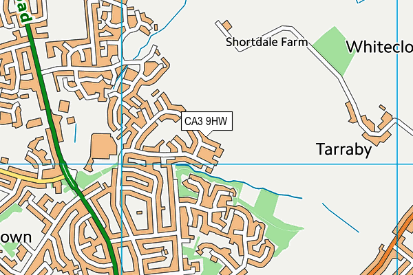 CA3 9HW map - OS VectorMap District (Ordnance Survey)