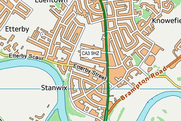 CA3 9HZ map - OS VectorMap District (Ordnance Survey)