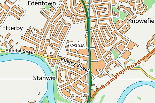 CA3 9JA map - OS VectorMap District (Ordnance Survey)