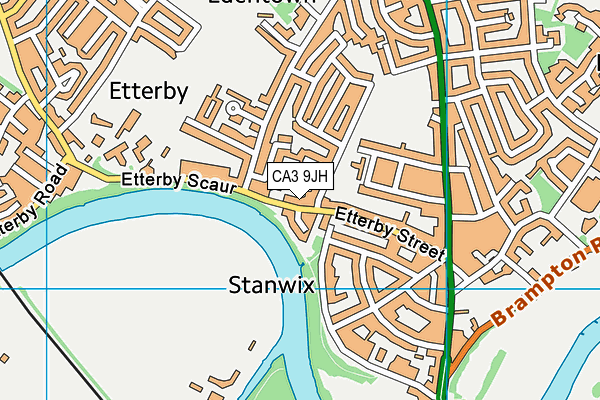 CA3 9JH map - OS VectorMap District (Ordnance Survey)