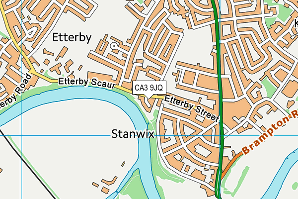 CA3 9JQ map - OS VectorMap District (Ordnance Survey)