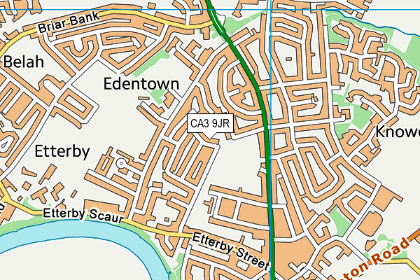 CA3 9JR map - OS VectorMap District (Ordnance Survey)