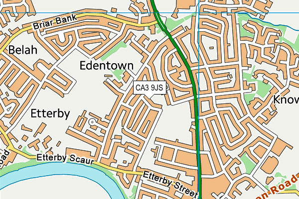 CA3 9JS map - OS VectorMap District (Ordnance Survey)