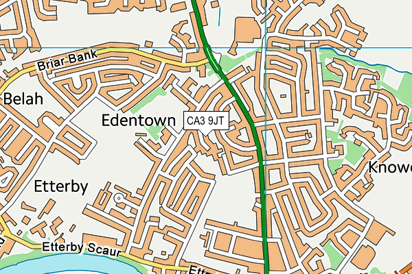 CA3 9JT map - OS VectorMap District (Ordnance Survey)