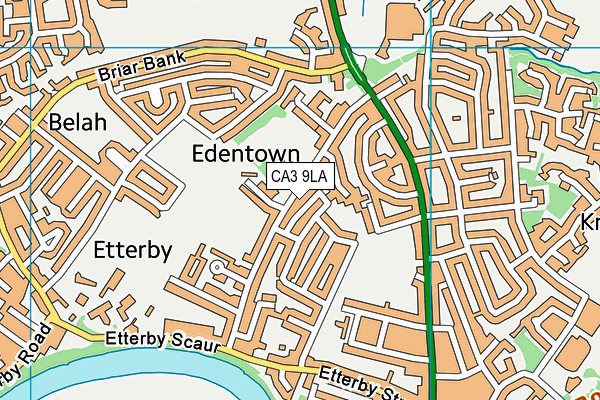 CA3 9LA map - OS VectorMap District (Ordnance Survey)