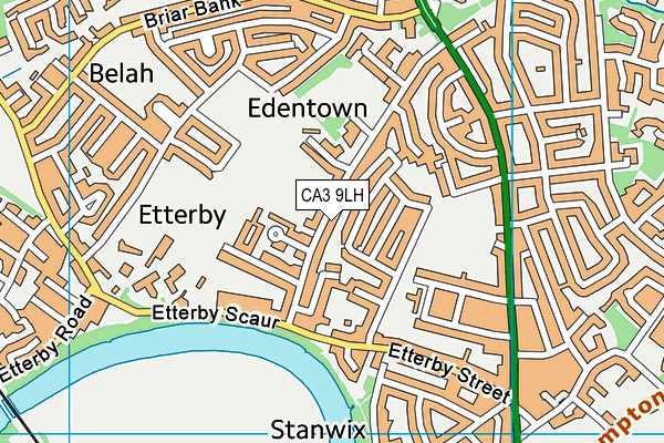 CA3 9LH map - OS VectorMap District (Ordnance Survey)