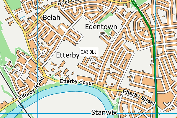 CA3 9LJ map - OS VectorMap District (Ordnance Survey)